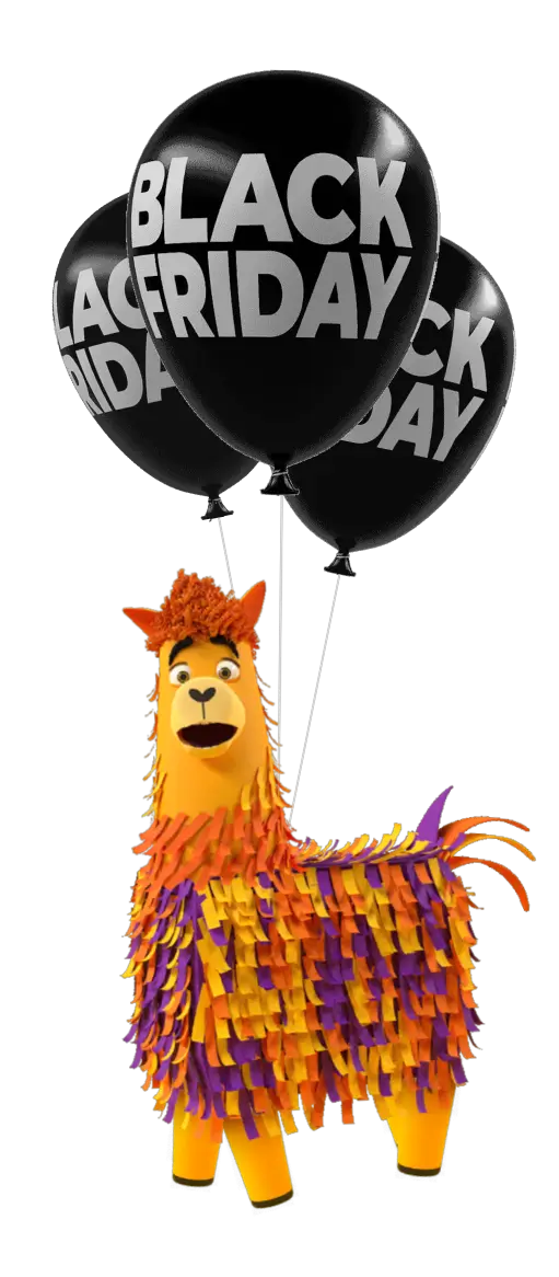 Luis hanging with balloons