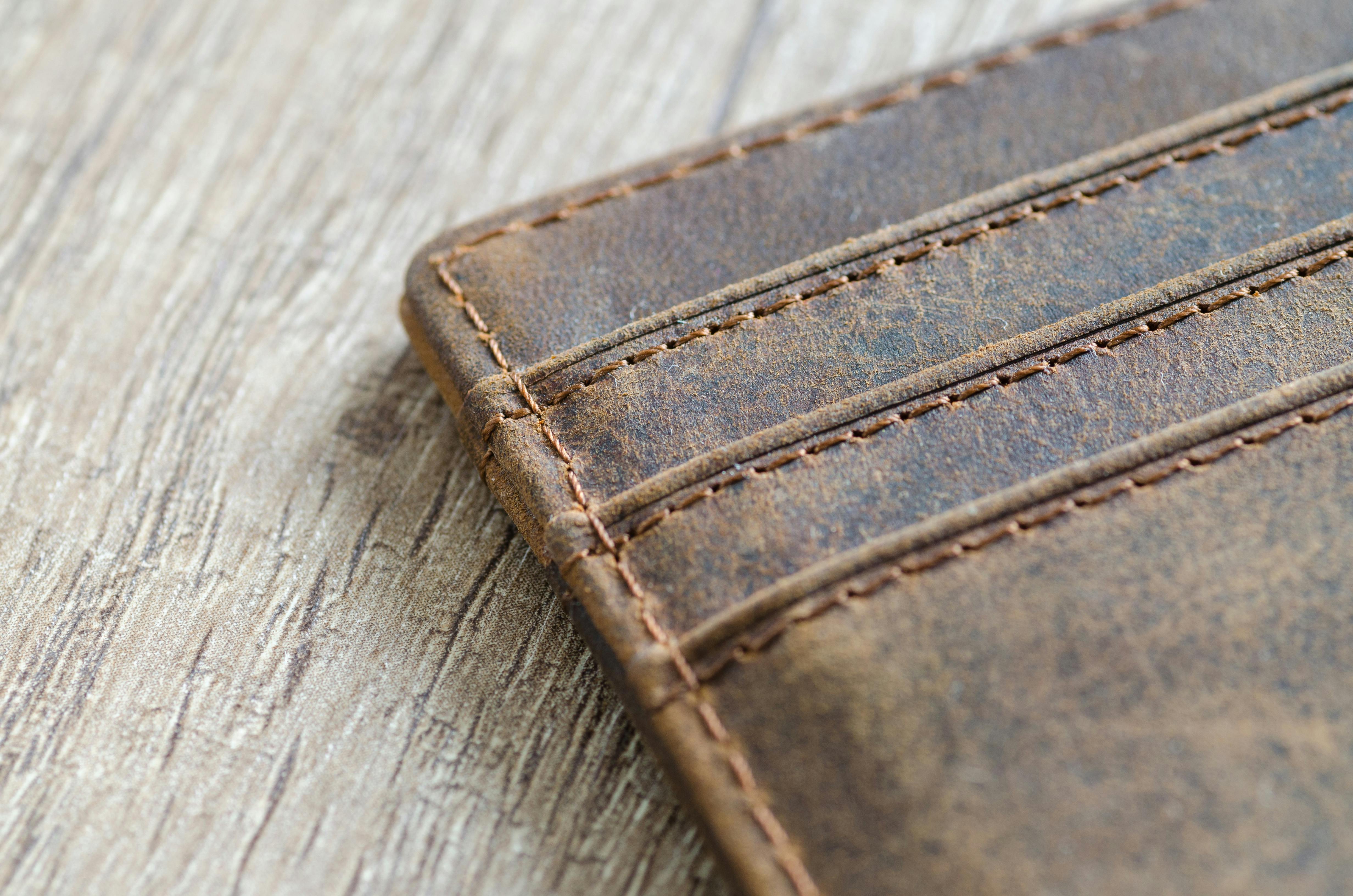 A brown wallet.