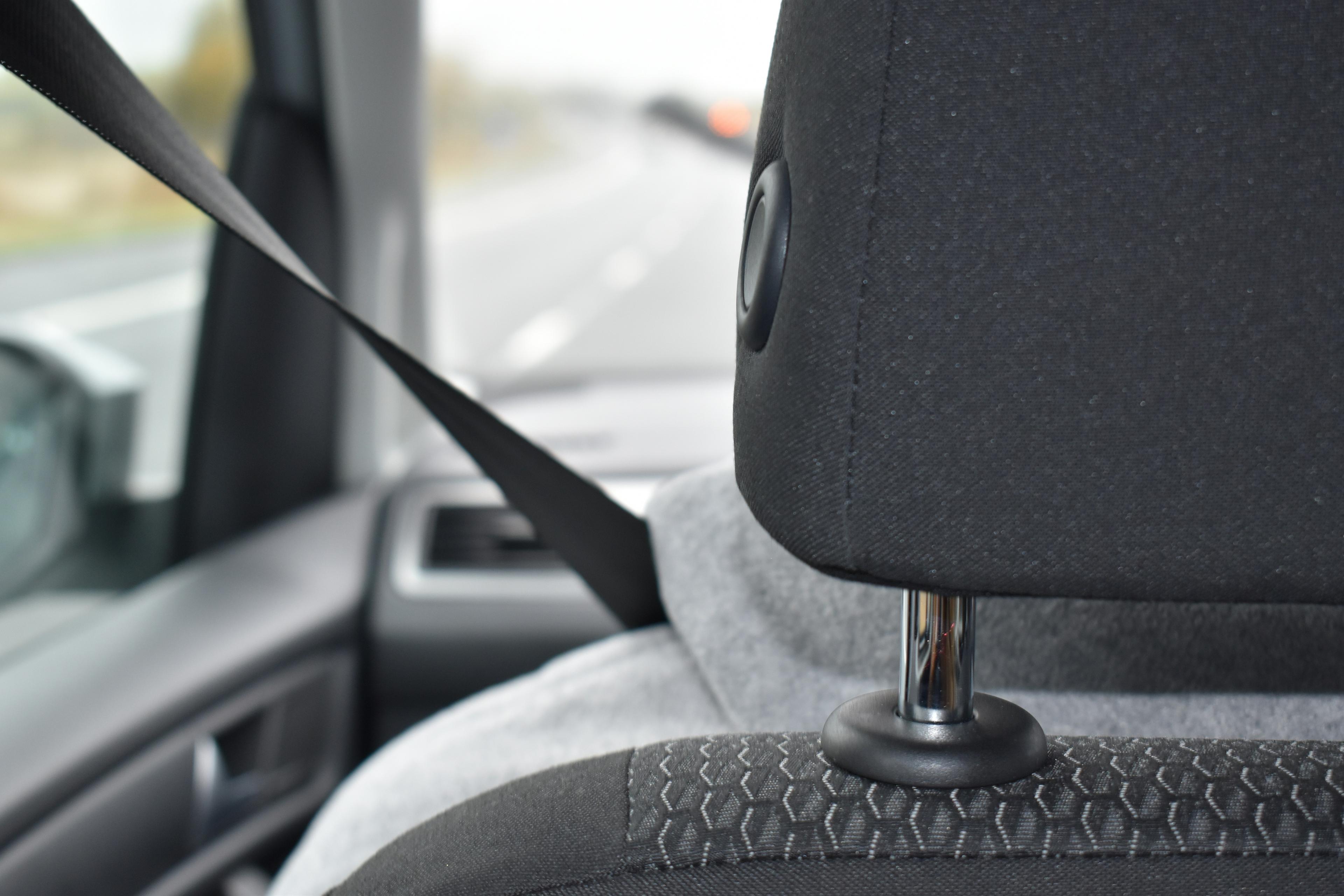 A car headrest.